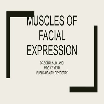 Muscles of facial expressions | PPTX