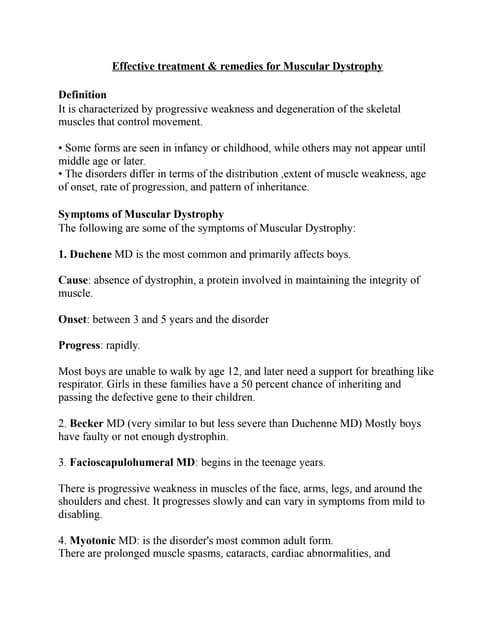 Muscular dystrophy | PPTX | Physical Therapy | Wellness