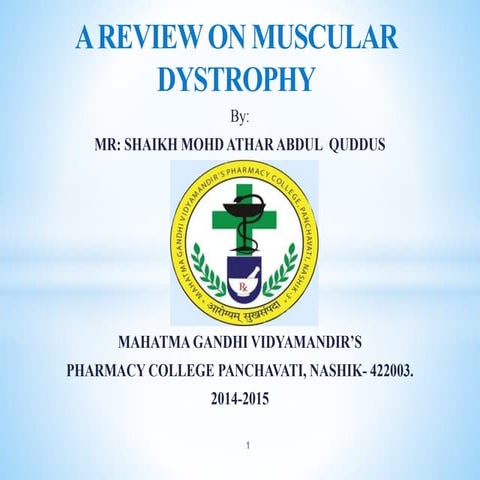 Muscular dystrophy | PPTX