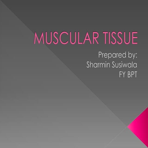 Know about Muscular tissue