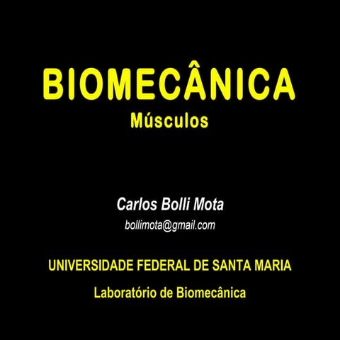 Biomecânica - Músculos 