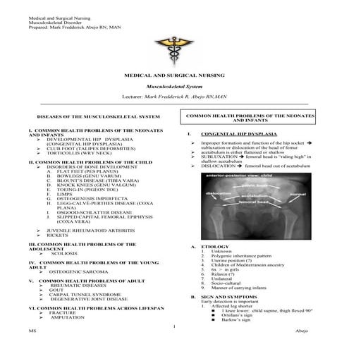 Musculoskeletal Nursing