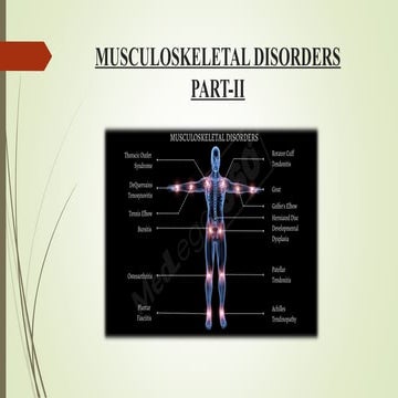 MUSCULOSKELETAL DISORDERS PRESENTATION .