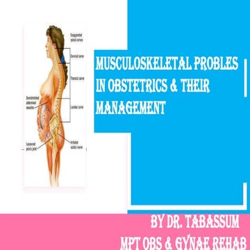 Musculoskeletal Problem in Obstetrics.pptx