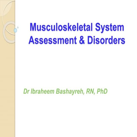 Musculoskeletal System lecture 3.ppt