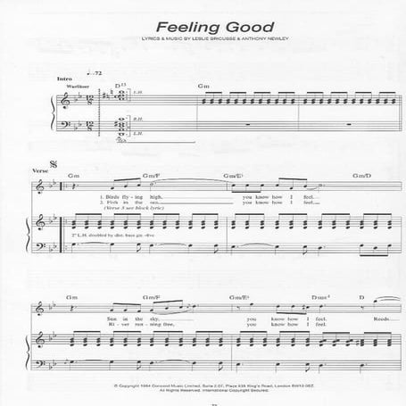 Muse feeling good PIANO