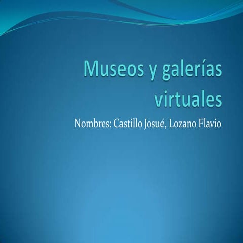 Museos y galerías virtuales
