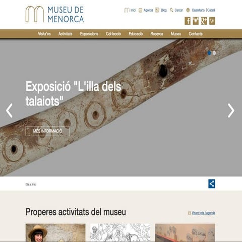 Museu de Menorca, presentació nova web