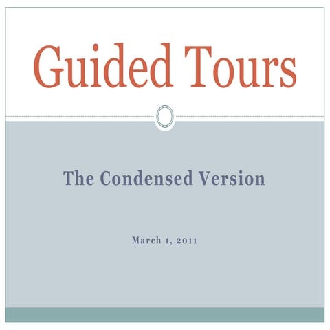 Museum guided tours