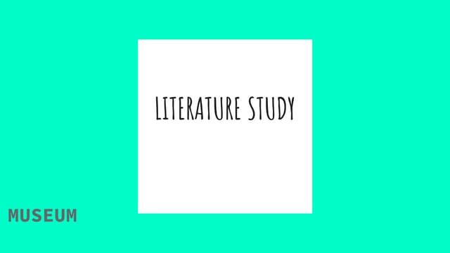 Museum literature study