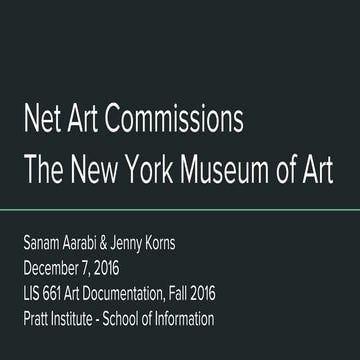 Museum Archive Group Presentation Art Documentation Pratt Institute School of...
