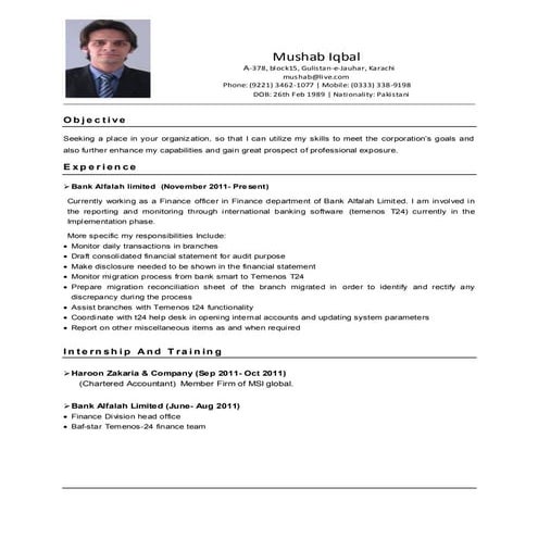 Arham Raza Cv | DOCX