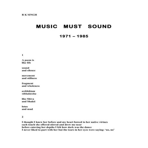Music Must Sound