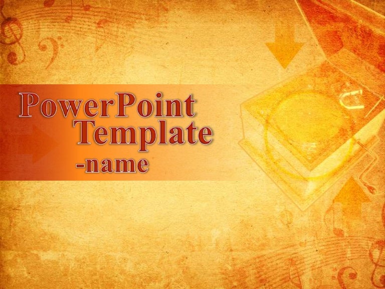 music powerpoint template
