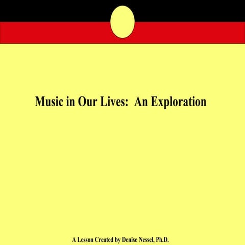Music In  Our  Lives