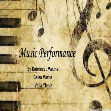 Music performance | PPTX