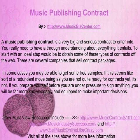 Music Publishing Contract