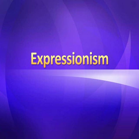 Music 10 lesson #2 expressionism