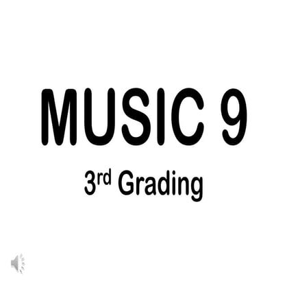 Music3rd grading