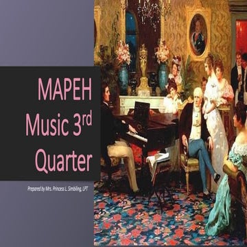 Music 3rd Quarter Module 1.1 instrumental Music of Romantic Period