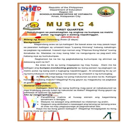 SELF-INSTRUCTIONAL MATERIALS (SIMs) in Music 4