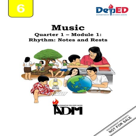 Music6 q1 mod1_rhythm notes and rests_final08032020 | PDF