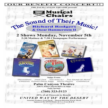 Musical Chairs A Benefit Concert