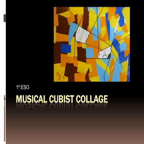 Musical cubist collage
