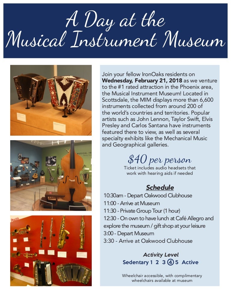 Musical Instrument Museum Flyer