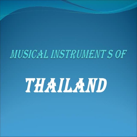 Musical instrument of thailand
