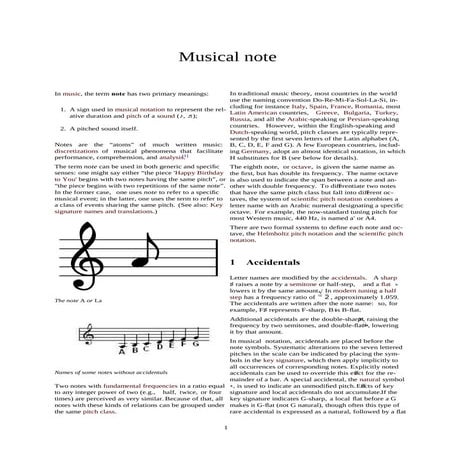 Musical note | PDF