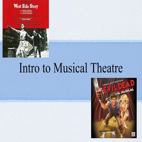 Musical theatre powerpoint