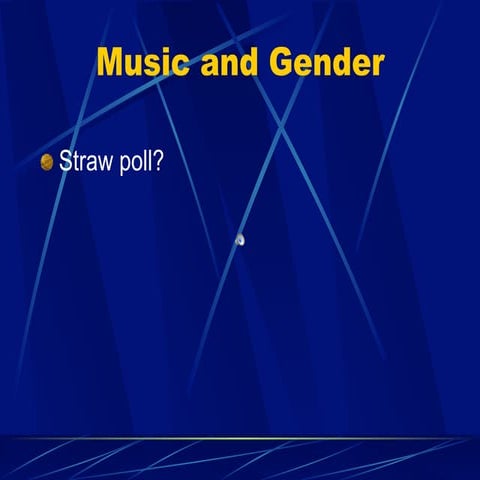 Music and gender 2013