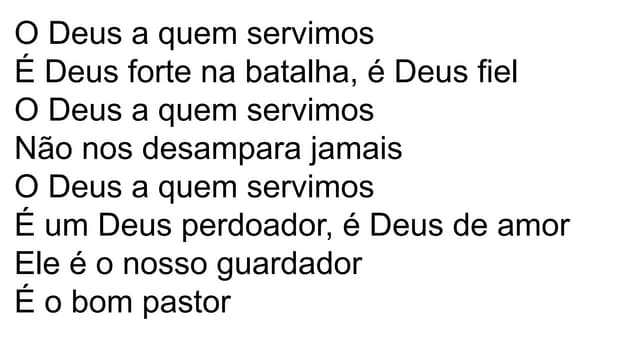 Musicas_Aniv.pptx. Glorificar a Deus cantando