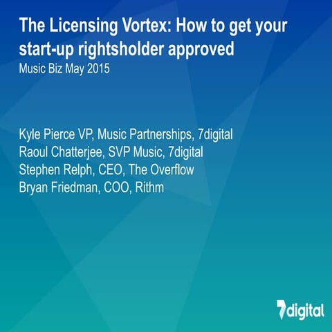 Music Startup Academy - The Licensing Vortex Explained: How To Get Your Start...