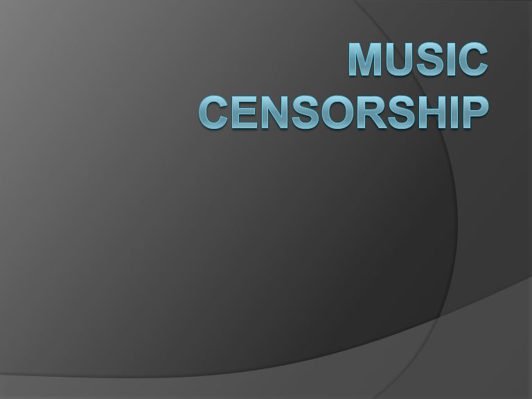 Music censorship