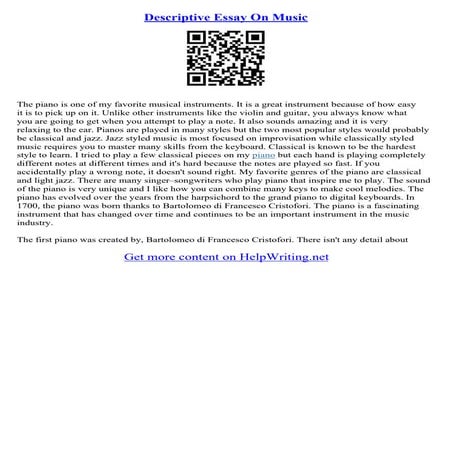 Music Classification Essay