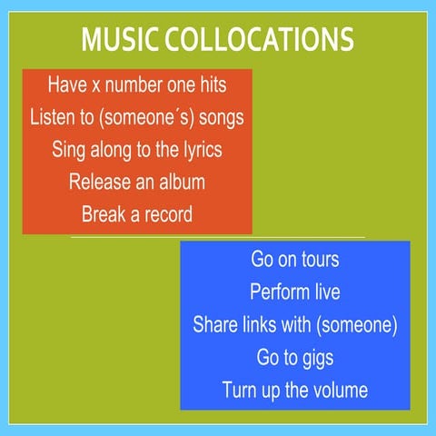 Music collocations