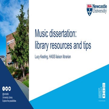 Music dissertation: library resources and advanced search tips