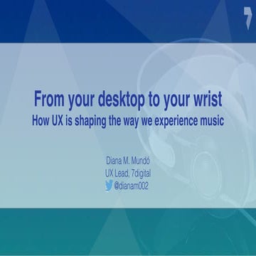 Music Experiences - Mobile UX London