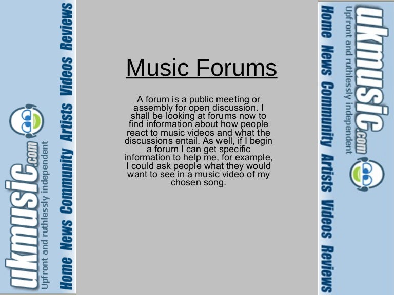 Music Forums