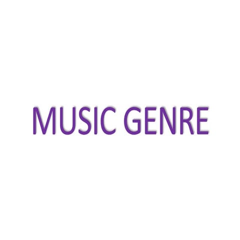 Music genre