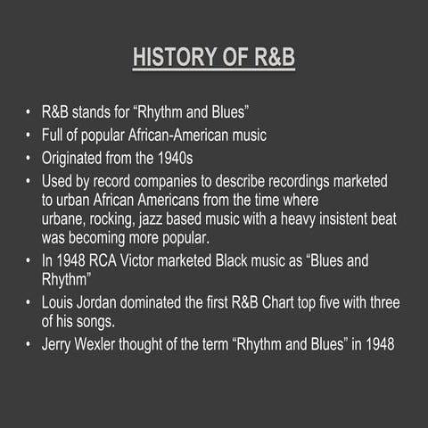 Music genre research