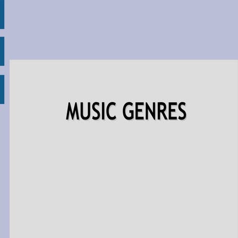 Music genres
