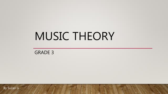 Music Theory: Fundamentals of music | PPTX
