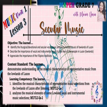 Music Grade 4 Quarter 3 Week 1