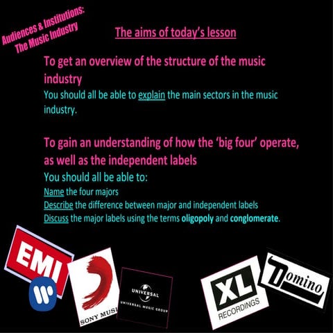 Structure and breakdown of Record Labels | PPTX
