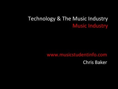 Music Industry & Technology