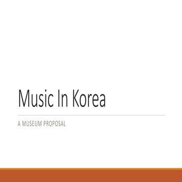 Music in korea