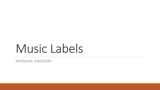 Music Labels